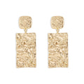 Geometric Retro Creative Alloy Pleated Earrings