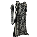 Stylish Loose Kaftan Dress with Scarf - WINI